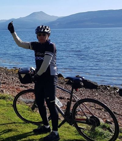  Jonas Barter Cycling on the  tour with redspokes